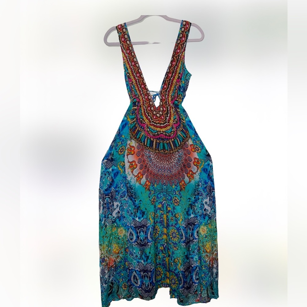 Narcisa Lang dress size M 💯 silk viscose